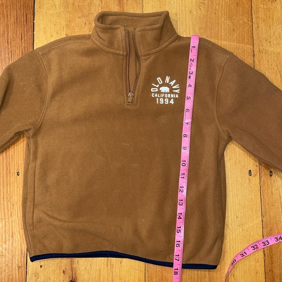 Old Navy Sweatshirt Zip Up Pullover Brown California 1994 kids 6/7 - Picture 6 of 7